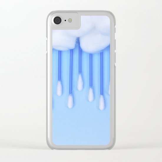 CLOUD COTTON Clear iPhone Case