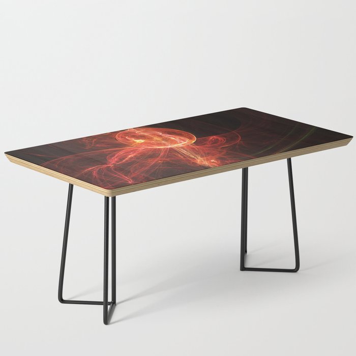 Birth of a Sun Fractal Art Digital Painting Coffee Table