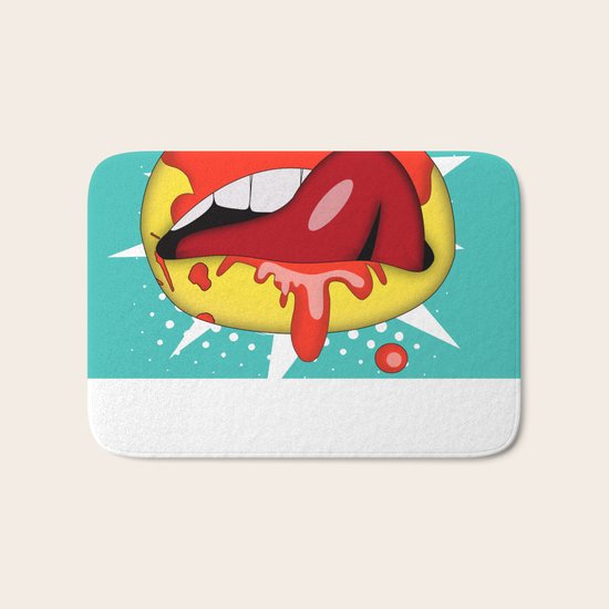 sexy lips Bath Mat