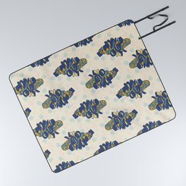 Banksia Seedpod Blues Picnic Blanket