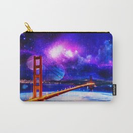 Golden Gate Bridge San Francisco California US Colorful galaxy Carry-All Pouch
