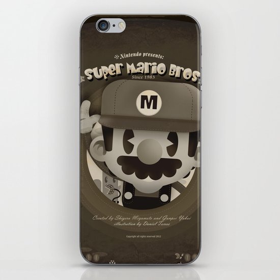 Mario Bros Fan Art iPhone & iPod Skin