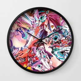 No Game No Life Jibril & Schwi Wall Clock | Jibril, Girls, Anime, Digital, Painting, Schwi, Watercolor, Ink, Comic, Street Art 