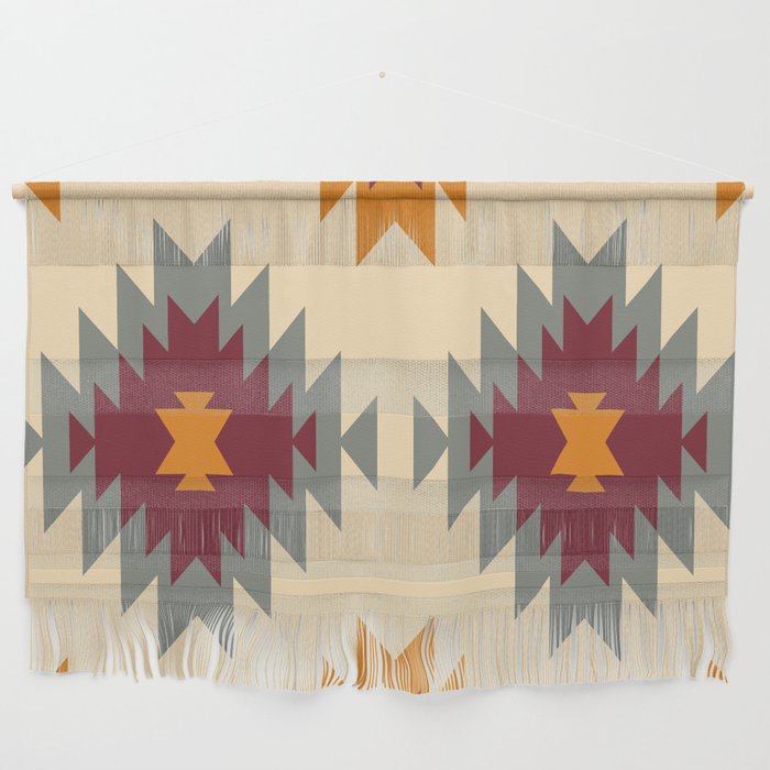 Aztec Southwestern pattern Navajo ornament Tribal Native American print Wall Hanging