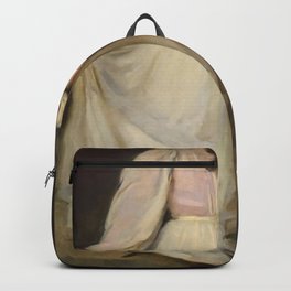 Cecilia Beaux - Dorothea and Francesca Backpack | Sisters, Stepping, Girls, Gildersgirls, Upperclass, Movement, Painting, Portraits, Standing, Moving 