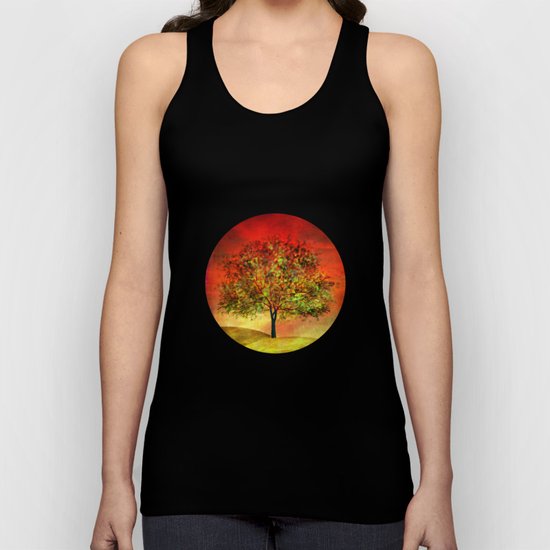 Tree at Sunset Unisex Tank Top