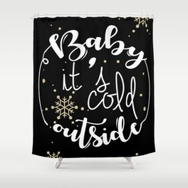 Baby It is Cold Outside Shower Curtain | Christmassongs, Christmasforkids, Christmascookies, Christmasday, Christmasshop, Christmasbedding, Nurserychristmas, Christmasbigbro, Nurserydecorations, Christmasvacation 