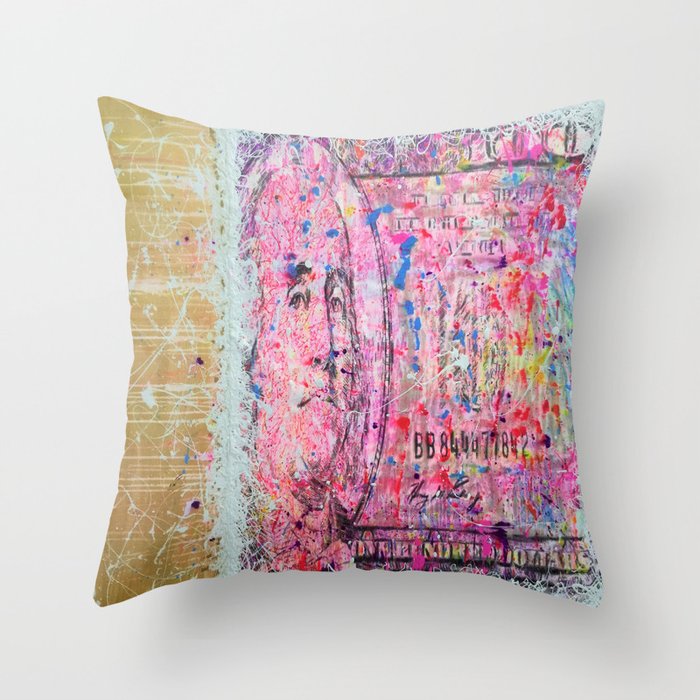 MONEY STA$H Throw Pillow