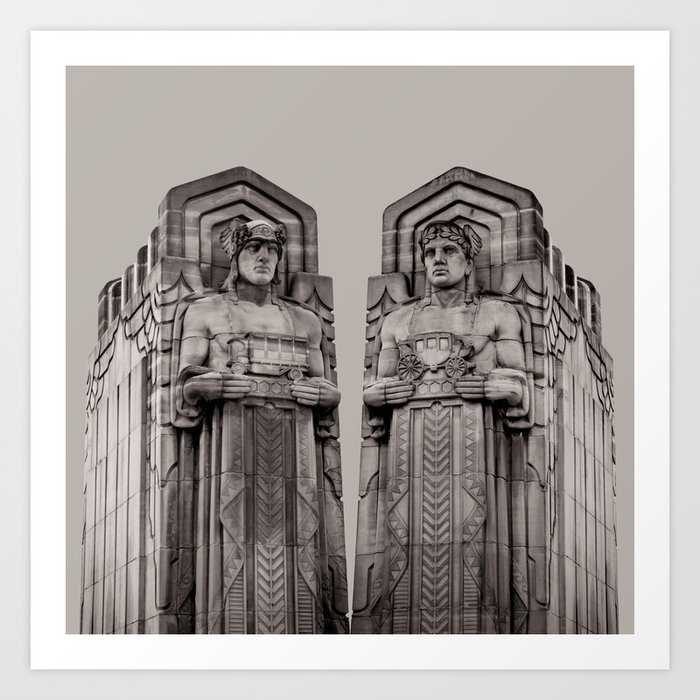 The Guardians in Grey Art Print