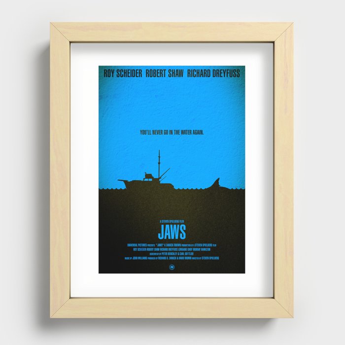 Jaws Recessed Framed Print