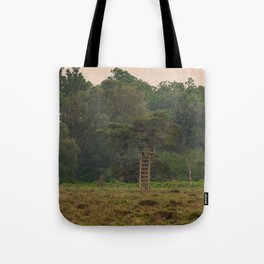 Ladder to unseen tree house Tote Bag