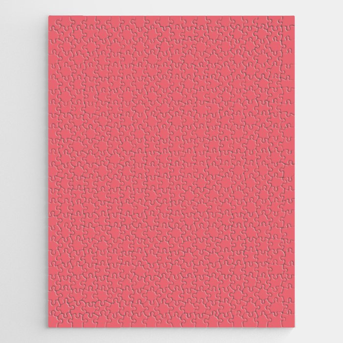 Light Carmine Pink Solid Color Jigsaw Puzzle