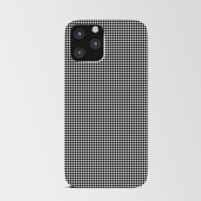 Classic Black and White Houndstooth iPhone Card Case