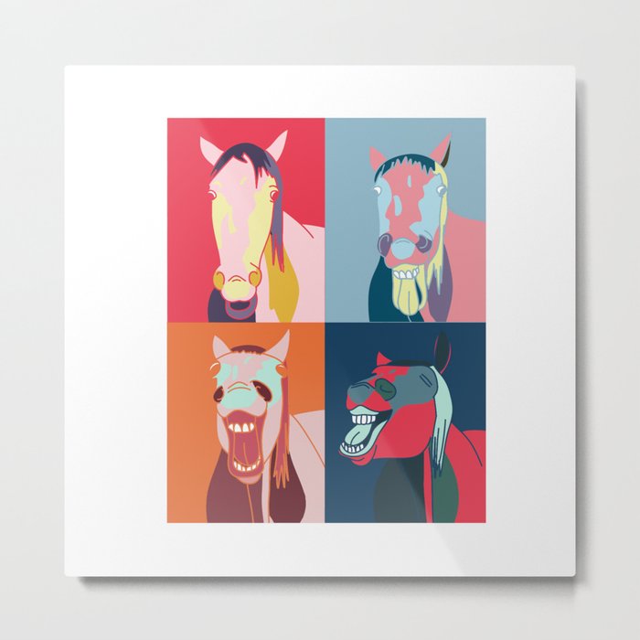 Horse pop art  Metal Print