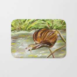 Snail Drawing Bath Mat
