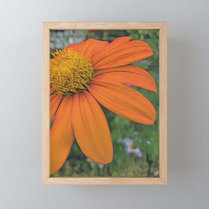 Orange Petals Framed Mini Art Print