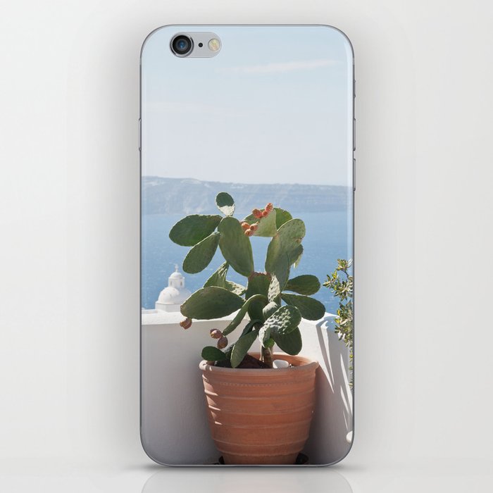Santorini Cactus Dream #3 #minimal #wall #decor #art #society6 iPhone Skin