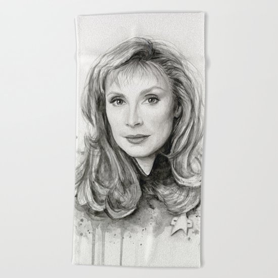 Beverly Crusher Beach Towel