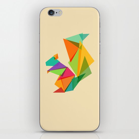 Fractal geometric Squirrel iPhone & iPod Skin