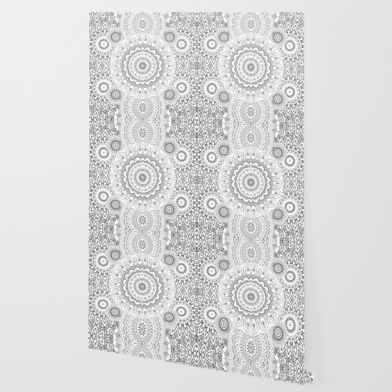 Moonchild Mandala Black And White Wallpaper By Monikastrigel