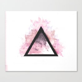 Abstract Triangle (Red) Canvas Print