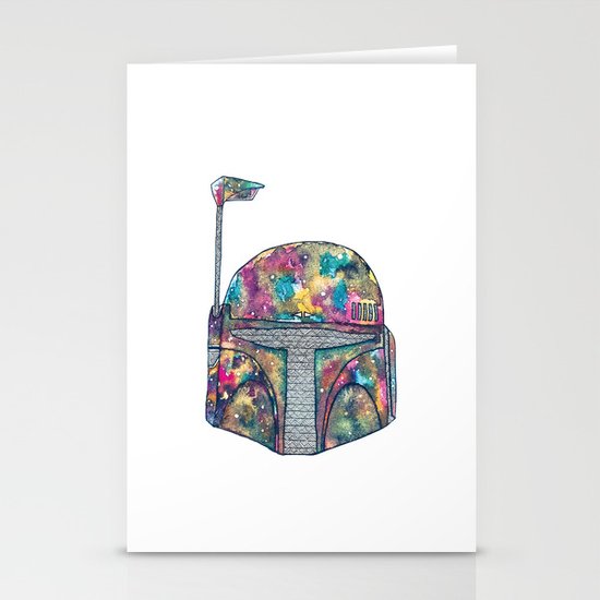 Boba Fett Galaxy Stationery Cards
