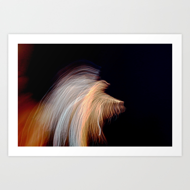 Abstract Angel Ghost Art Print By Lorraineoc Society6
