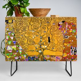 Gustav Klimt Tree Of Life Gold Version Credenza