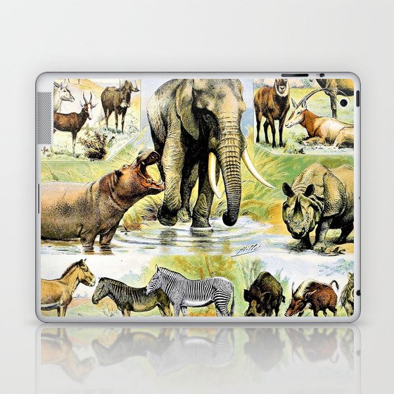 Adolphe Millot "Mammals" 2. Laptop & iPad Skin