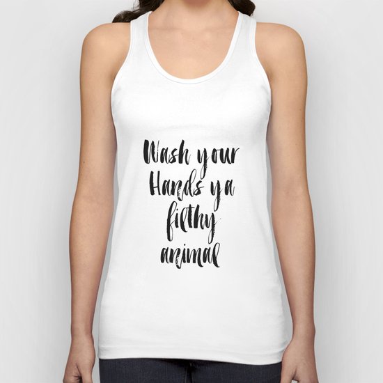 Bathroom Printable Art Bathroom Wall Decor Funny Bathroom Decor Funny Art Funny Printable Wash You Unisex Tank Top By Micheltypography Society6
