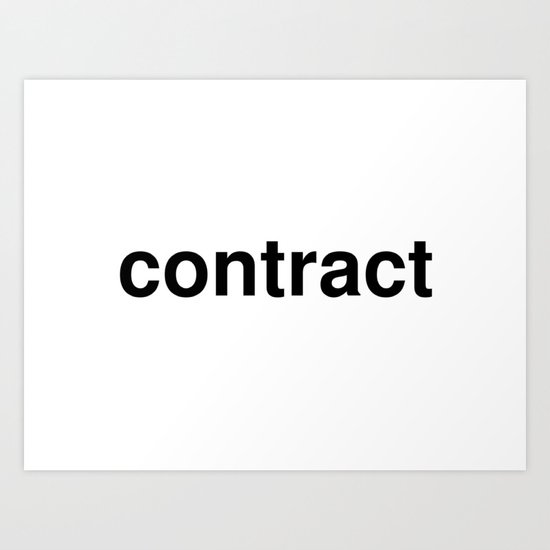 contract Art Print