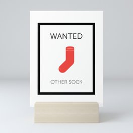 Wanted: other sock Mini Art Print