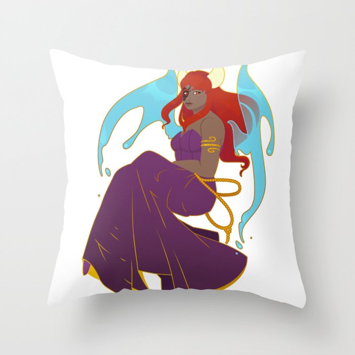 Zorabell: Fateful Goddess Throw Pillow