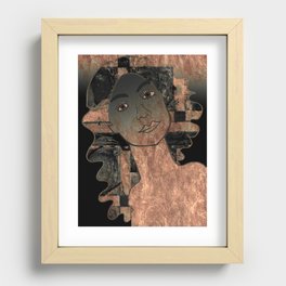 Copper Woman Recessed Framed Print