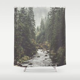 Mountain creek - Landscape and Nature Photography Shower Curtain