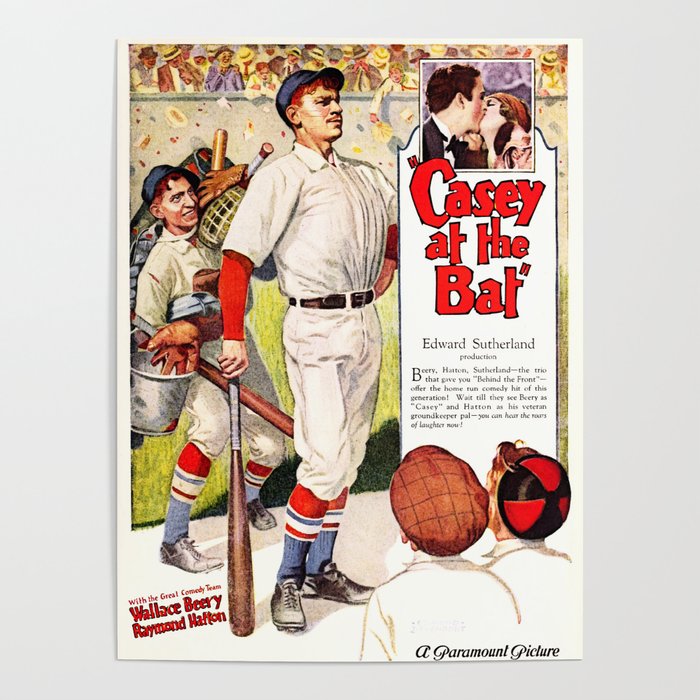 Casey at the Bat - Film Poster (1927) Poster by Ouijawedge | Society6