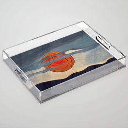 Red Sun - Arthur Dove Acrylic Tray