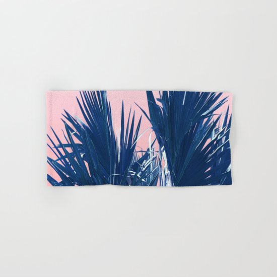 Pink Palm Twist Hand & Bath Towel