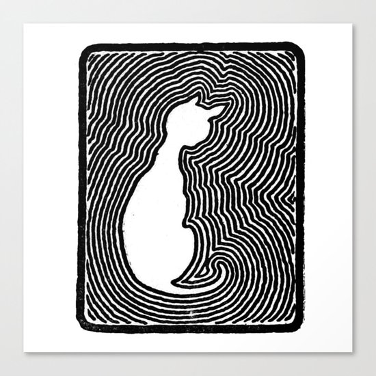 Cat eco. Canvas Print