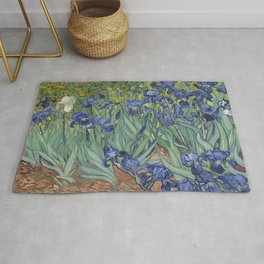Van Gogh's Irises (High Resolution) Rug