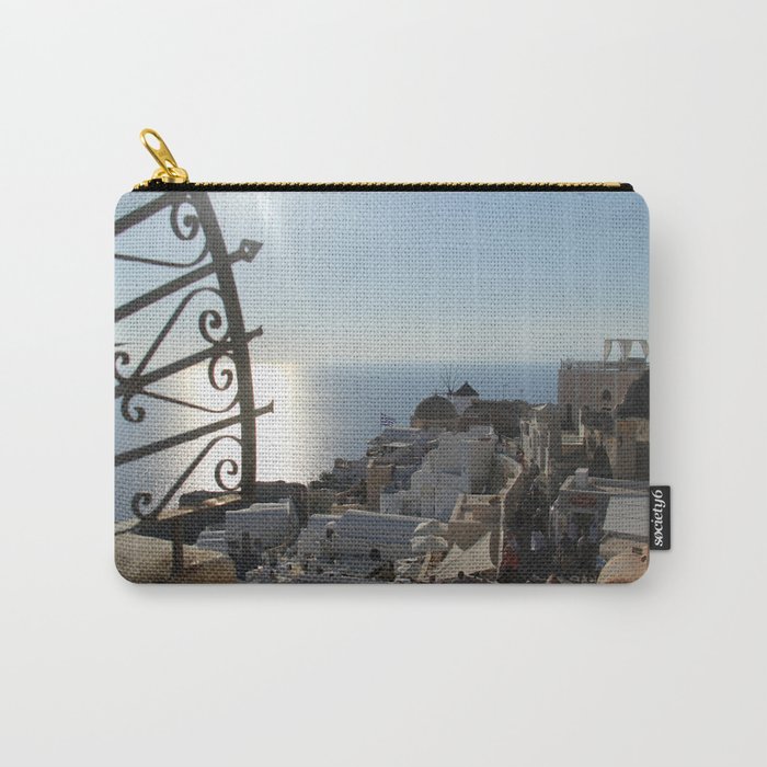 The Village of Oia Carry-All Pouch