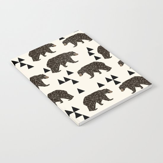 Geo Bear by Andrea Lauren Notebook