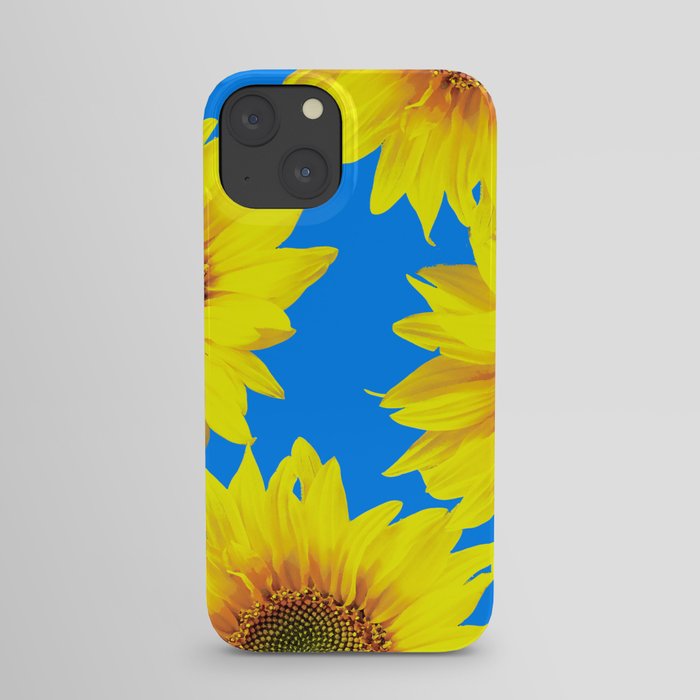 Sunny Sunflowers with blue sky - summer mood #decor #society6 #buyart iPhone Case