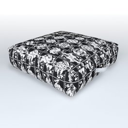Royals on Black Outdoor Floor Cushion | Gambling, Curtains, Jack, Poker, Cards, Mancave, Clubs, Graphicdesign, Quilt, Spades 