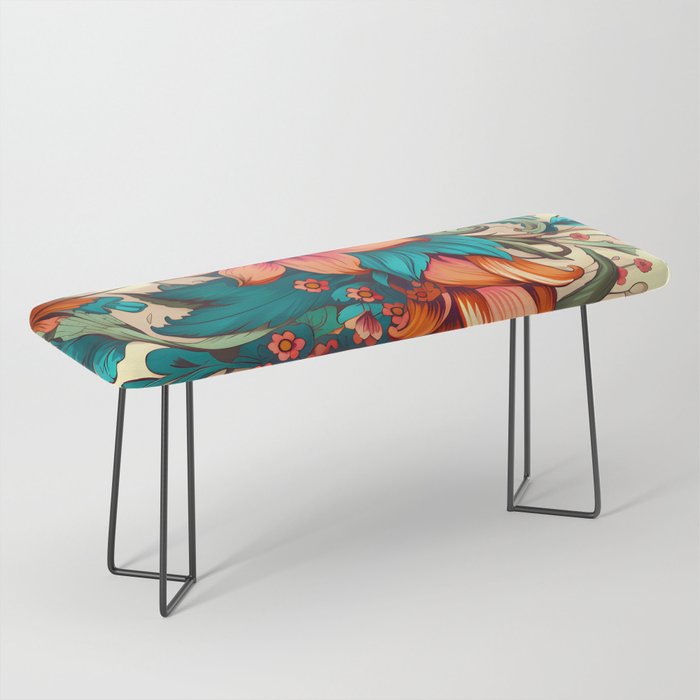Floral Interior Design - Transform Your Space with Nature's Elegance Bench