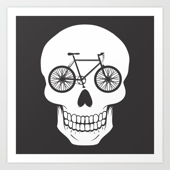 Bikehead Art Print