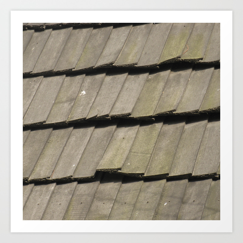 Texture 16 Roof Tiles Art Print By Upopot Society6