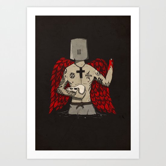 ANALOG zine wings Art Print