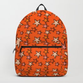 y2k-star orange Backpack