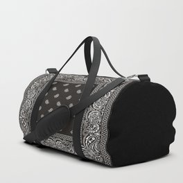 Paisley - Bandana - Black -  Southwestern Duffle Bag